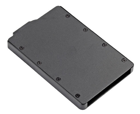 RFID การ์ดเครดิต Wallet คลาสสิก PU / อลูมิเนียม Organizer ด้วยการเย็บ