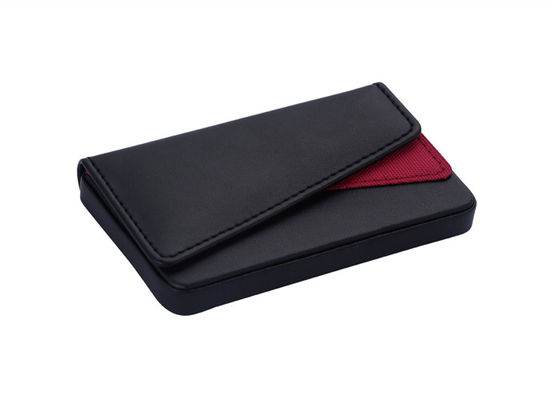 กล่องใส่บัตรส่วนบุคคลแบบปิดด้วยแม่เหล็กผ้า PU Leather Card Case