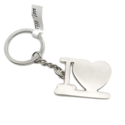 มี OEM / ODM หัวใจโลหะ Key Ring Holder กับแพ็คเกจส่วนตัว