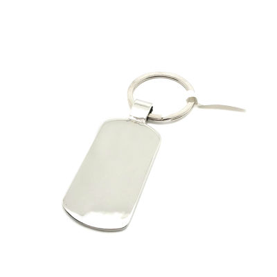 ตัวถือกุญแจโลหะสีเงินสําหรับ OEM / ODM มีตามต้องการ
