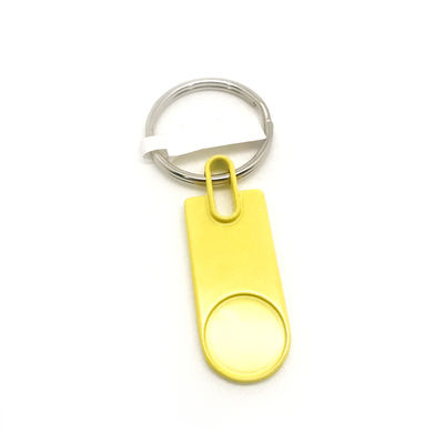 ซิงค์สกัดโลหะข้อมือกุญแจสีเหลือง สีเหลือง 19x79x6mm