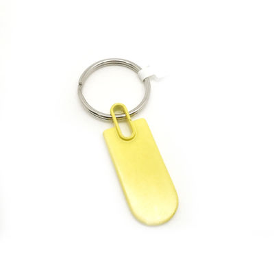 ซิงค์สกัดโลหะข้อมือกุญแจสีเหลือง สีเหลือง 19x79x6mm