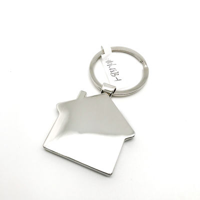 OEM สายกุญแจเหล็กซิงค์ 44x75x6mm สีเงิน