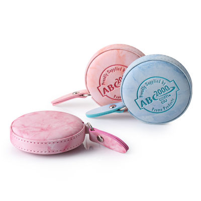 สีที่กําหนดเอง PU ABS Tape Measure Double Sided 150mm/60inch Range Retractable Ruler ในกระเป๋า Polybag