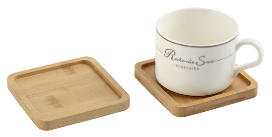 6- ชามคอร์ก / PU Coaster ชุดที่มีพื้นที่ออกแบบพิเศษที่ซึมซับ
