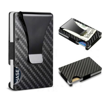 อลูมิเนียม PU ผู้ถือบัตรเครดิต Wallet RFID Blocking Organizer สําหรับ 8-10 บัตร