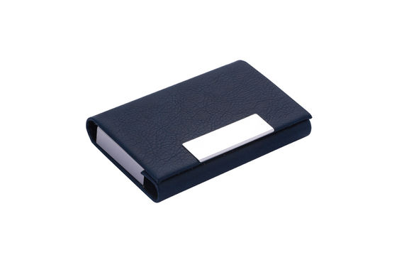เครื่องถือบัตรชื่อโลหะสี่เหลี่ยม พร้อมปิดสนาป สลิมและคอมแพคต์ สามารถเก็บได้ถึง 50 บัตร