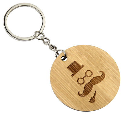 การแกะสลักป้ายห้อยคอกุญแจไม้หนา 2-10 มม. สำหรับงานอีเวนต์ขององค์กร การปรับแต่งส่วนบุคคล การตกแต่ง