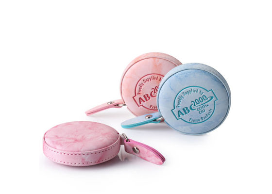 ตลับเมตรเนื้อหินอ่อนแบบยืดหดได้ Body Debossing PU Leather