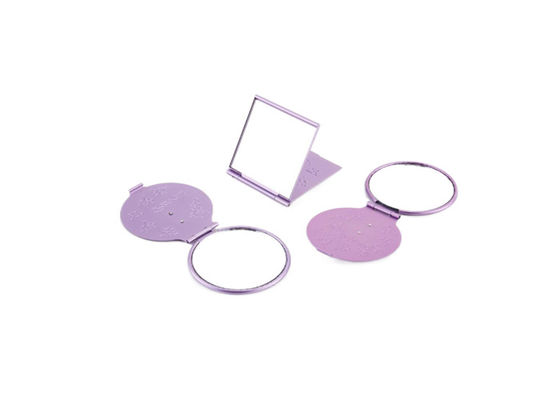 กระจกอลูมิเนียมทรงกลมพับได้ขนาดเล็กพับเก็บได้ Travel Mirror Square