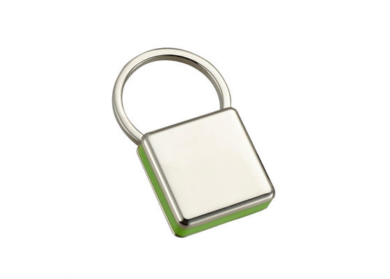 ที่ใส่พวงกุญแจโลหะป้องกันสนิม Colorful Snap Hook Keychain Square Plastic