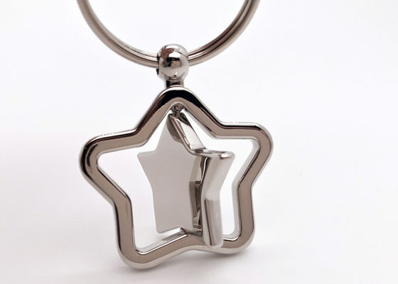 ของขวัญของที่ระลึก พวงกุญแจโลหะน่ารัก Iron Star พวงกุญแจ เตารีดหมุนได้จำนวนมาก