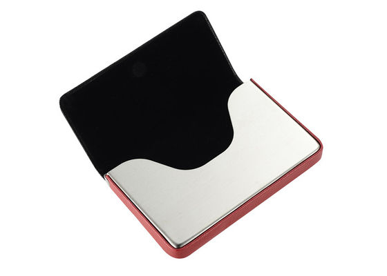 Magnetic Debossing Closure Pu Card Case ที่ใส่นามบัตรอลูมิเนียมการพิมพ์ดิจิตอล