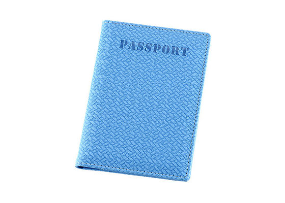 Weave Pu Leather Passport Holder Women สี่เหลี่ยมผืนผ้าโฆษณา Gift