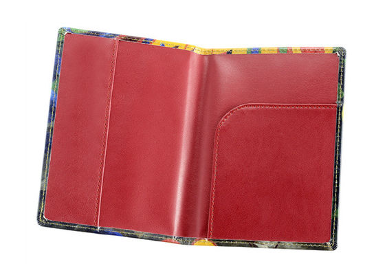 ที่ใส่หนังสือเดินทางเดินทางสีสันสดใสรูปแบบการพิมพ์กระเป๋าสตางค์ปกหนังสือเดินทางส่วนบุคคล