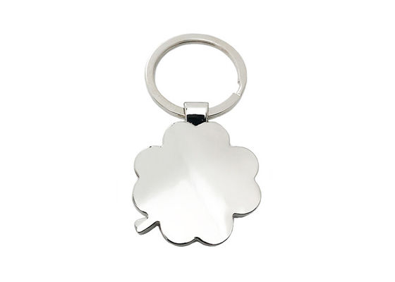Four Leaf Clover พวงกุญแจโลหะน่ารักโลหะไม้ไผ่เป็นมิตรกับสิ่งแวดล้อม Keyring