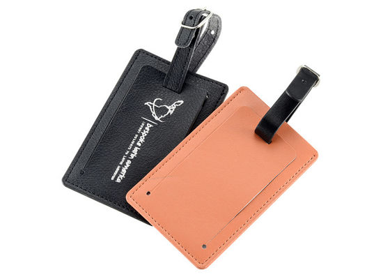 ราคาดี แท็กกระเป๋าเดินทางหนัง PU แท็กกระเป๋าสัมภาระที่กำหนดเองการพิมพ์ซิลค์สกรีน ออนไลน์