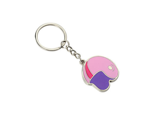 Pantone Enamel Iron Man Helmet พวงกุญแจของที่ระลึก Metal Car Keychain