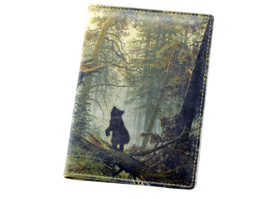 ราคาดี รูปแบบการพิมพ์ Travel Pu Passport Holder Wallet สี่เหลี่ยมผืนผ้า Cover ออนไลน์
